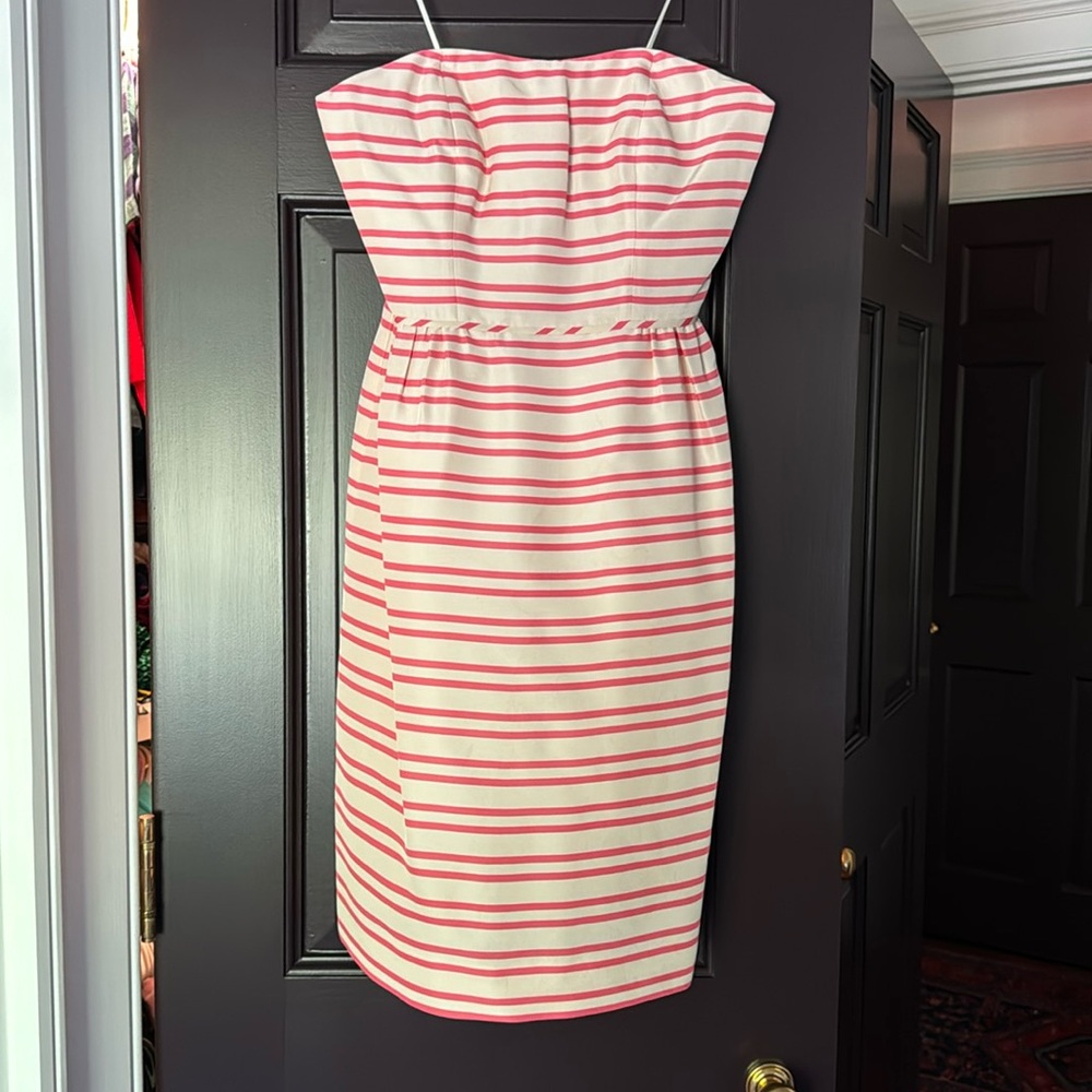 J.Crew Collection silk strapless dress